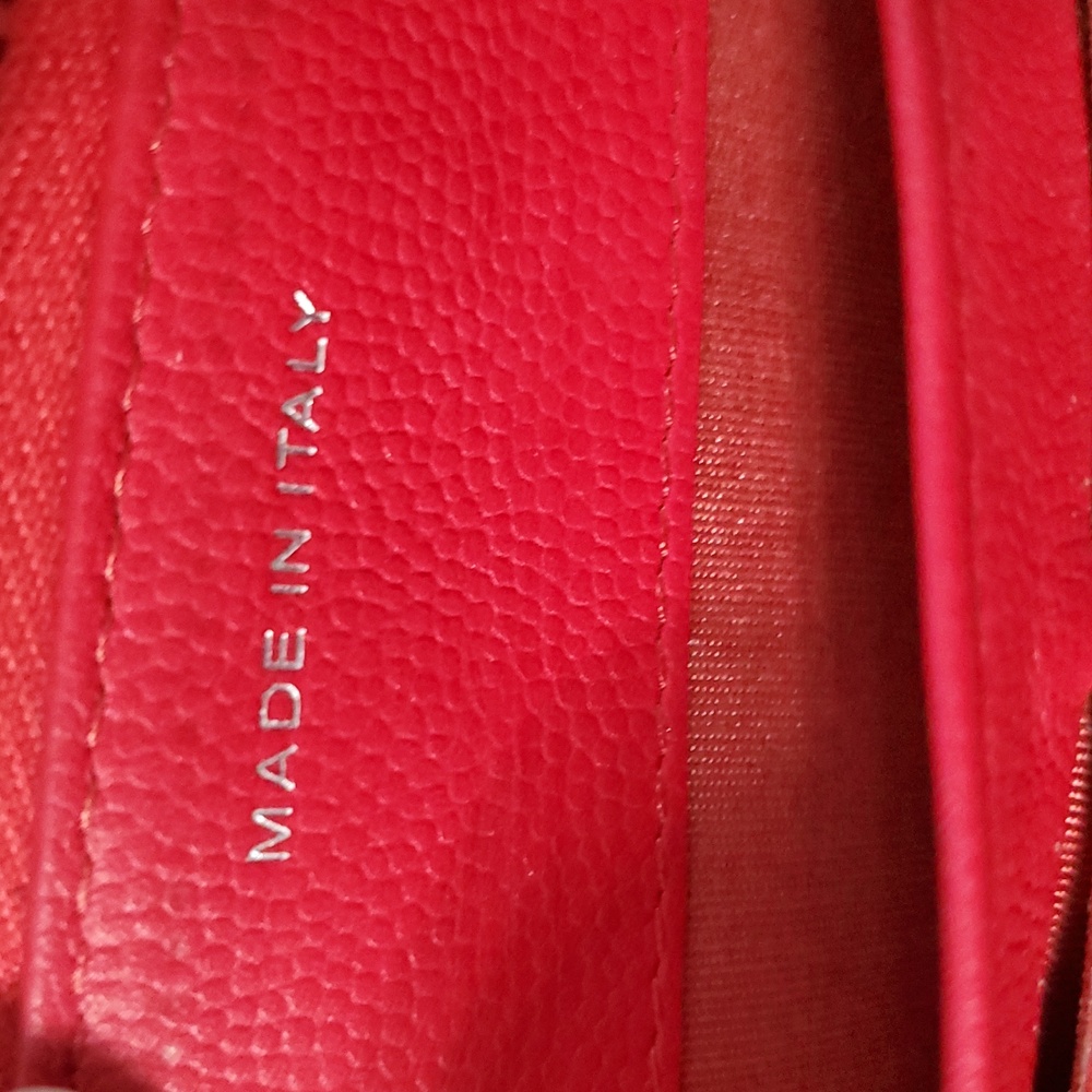🇮🇹RARE Stuning CHANEL Camelia Red Quilted Lambskin Zip Around Long Wallet❤️❤️❤ - Picture 17 of 17